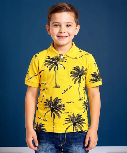 KILLER Boys Printed Pure Cotton Regular T Shirt