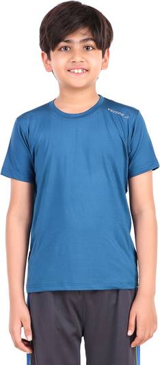 VECTOR X Boys Solid Polyester Regular T Shirt