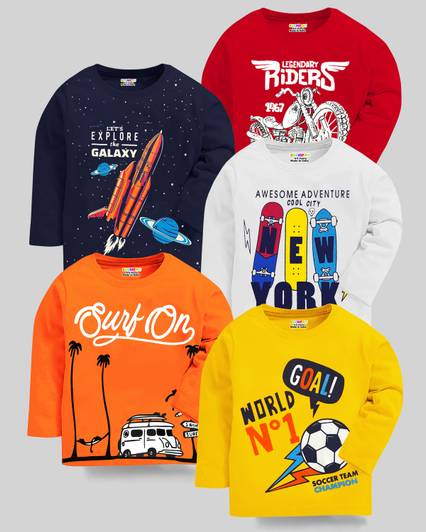 Kuchipoo Boys Printed Cotton Blend Regular T Shirt