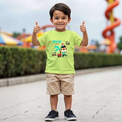 प्रोवोग बेबी बॉयज़ Printed Pure Cotton Regular टी शर्ट
