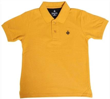 NeuVin Boys Solid Cotton Blend Regular T Shirt