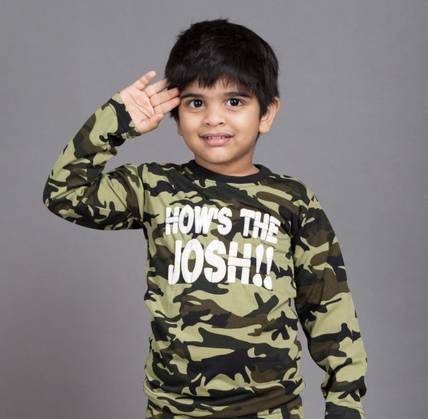 TINY TOON Boys Printed Cotton Blend Regular T Shirt