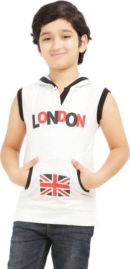 AD & AV Boys Typography, Printed Cotton Blend Regular T Shirt