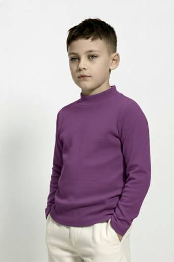 Clothify Boys Solid Cotton Blend Slim T Shirt