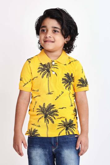 KILLER Boys Printed Pure Cotton Regular T Shirt