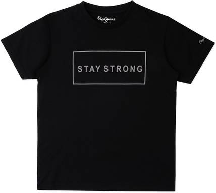 Pepe Jeans Boys Graphic Print Pure Cotton Regular T Shirt