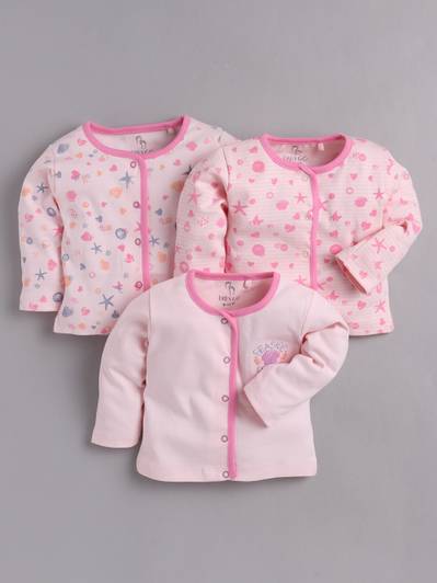 BabyGo Baby Boys & Baby Girls Printed Pure Cotton Regular T Shirt