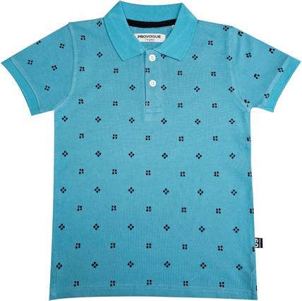 PROVOGUE Boys Printed Pure Cotton Regular T Shirt
