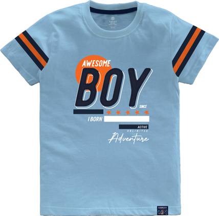 Codez Boys Printed Cotton Blend Regular T Shirt