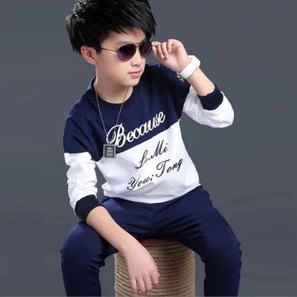 MYEONN Boys Printed Cotton Blend Regular T Shirt