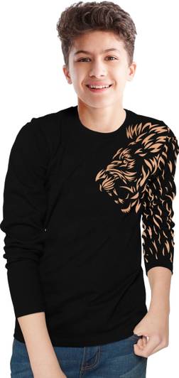 TRIPR Boys Colorblock Cotton Blend Regular T Shirt