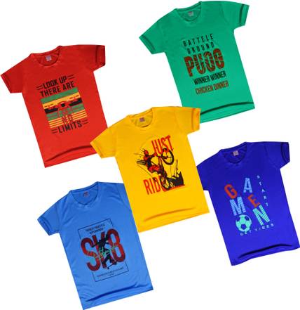 Fashionate World Boys Printed Polyester Regular T Shirt