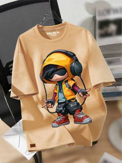 KILLER Boys Printed Pure Cotton Regular T Shirt