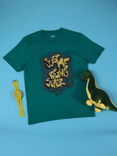 hoop Boys Printed Pure Cotton Regular T Shirt