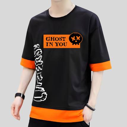 Ticoss Boys Typography Cotton Blend Regular T Shirt