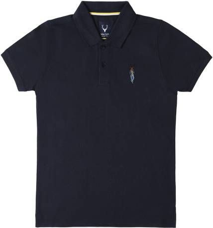 Allen Solly Boys Solid Cotton Blend Regular T Shirt