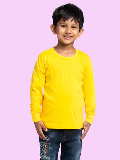 FBAR Boys Solid Pure Cotton Regular T Shirt