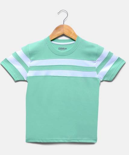 Billion Boys Striped Pure Cotton Regular T Shirt