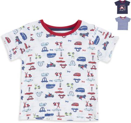 Pantaloons Baby Baby Boys Printed Pure Cotton Regular T Shirt