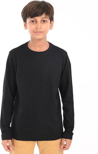 ZION Boys Solid Pure Cotton Regular T Shirt