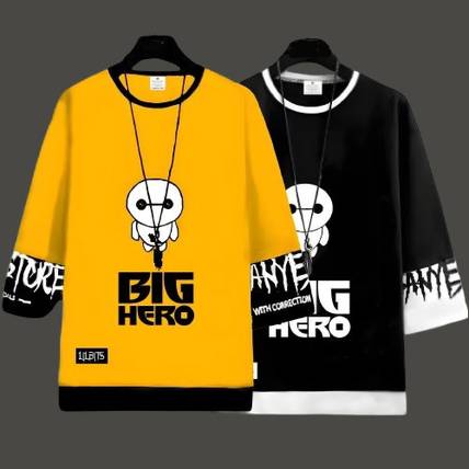 LILBITS Boys Printed Cotton Blend Regular T Shirt