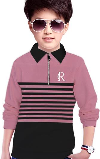 MYEONN Boys Solid Polycotton Regular T Shirt