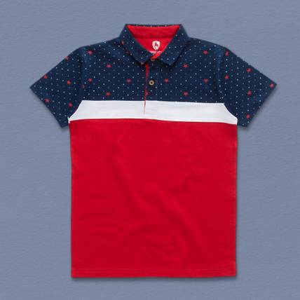 Crazy Leon Boys Printed Cotton Blend Regular T Shirt