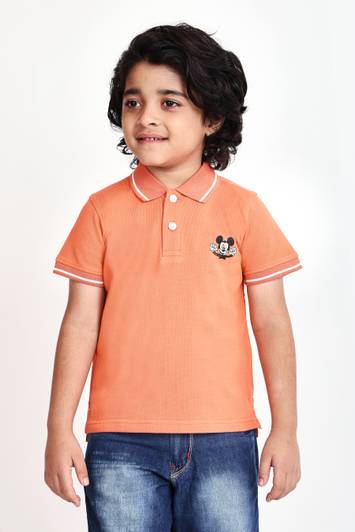 DISNEY BY MISS & CHIEF Boys Printed Pure Cotton Regular T Shirt