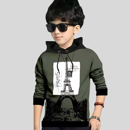 Ticoss Boys Printed Cotton Blend Regular T Shirt