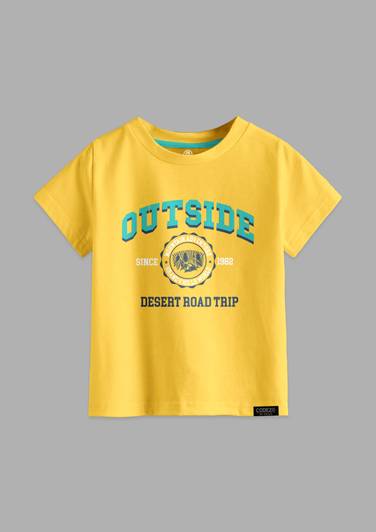 Codez Boys Self Design Cotton Blend Regular T Shirt