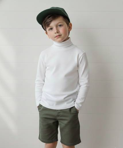 Clothify Boys Solid Cotton Blend Regular T Shirt