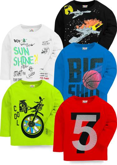 Kuchipoo Boys Printed Cotton Blend Regular T Shirt