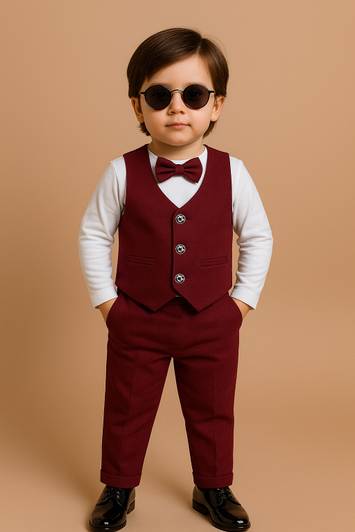 Ninas Boys Festive & Party Blazer, Shirt and Trouser Set