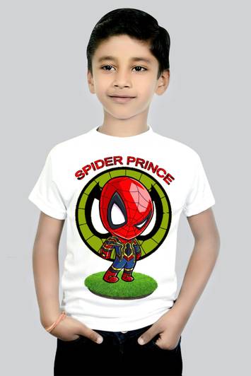 RIvoPrints Boys & Girls Graphic Print Cotton Blend Regular T Shirt