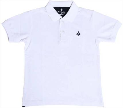 NeuVin Boys Solid Cotton Blend Regular T Shirt