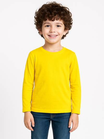 FRISKERS Boys Solid Pure Cotton Slim T Shirt