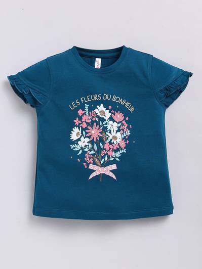 Ginie Girls Casual Cotton Blend A-line Top