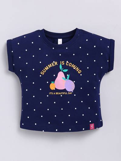 Ginie Girls Casual Cotton Blend A-line Top
