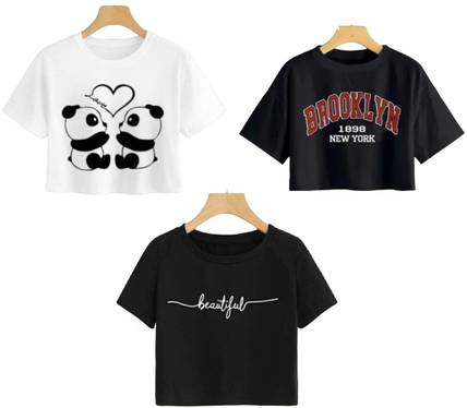 CRAZEE Cotton Blend Crop Top