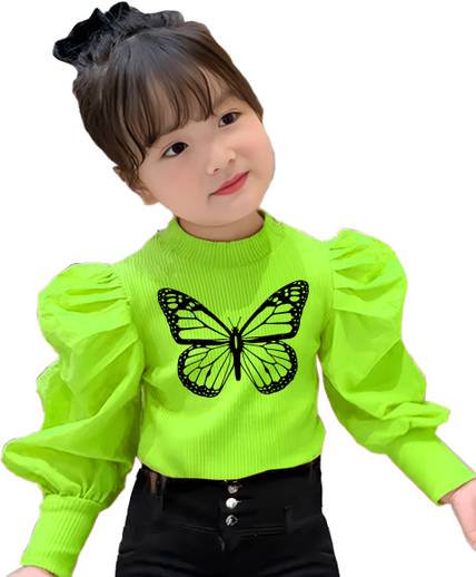 KIROTO Girls Cotton Blend Top