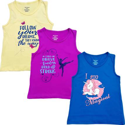 TotzTouch Girls Casual Pure Cotton Tank Top