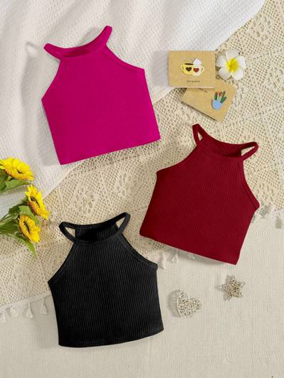 PATTZALA Girls Party Lycra Blend Crop Top