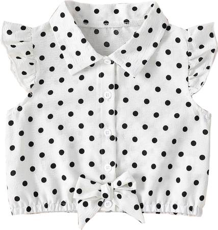 Jully Girls Casual Crepe Shirt Style Top