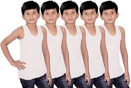 Kids Basket Vest For Boys Cotton Blend