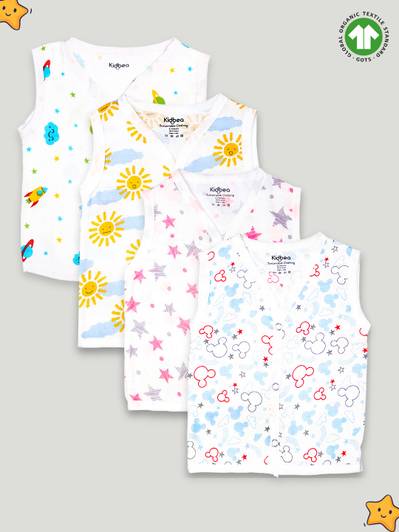 KIdbea Vest For Baby Boys & Baby Girls Muslin