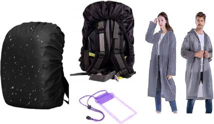 SEASPIRIT WINTER Men & Women Raincoat Waterproof Bag Rain Cover Mobile Waterproof Case Luggage Cover