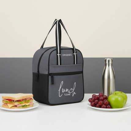 ONEGO Durable Lunch Bag – Leak-Proof Tiffin Bag for School, College & Office Carry 1 Containers Polypropylene School Lunch Box