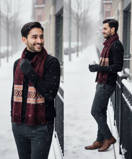 FASHLOOK Solid Men Muffler