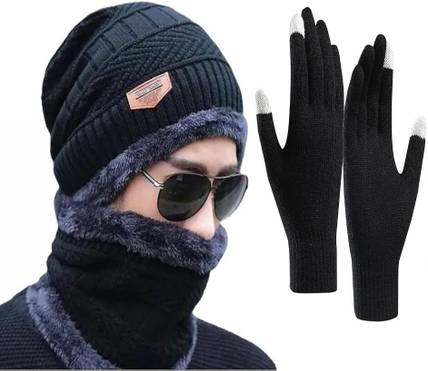 RADHE SALES Self Design Men Muffler