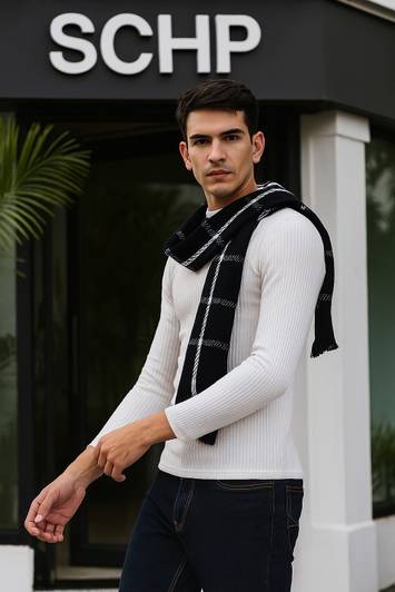 SCHp Striped Men Muffler